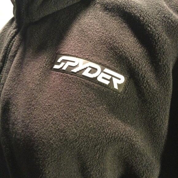 Spyder Vintage black oversized fleece jacket 12 - Picture 3 of 7